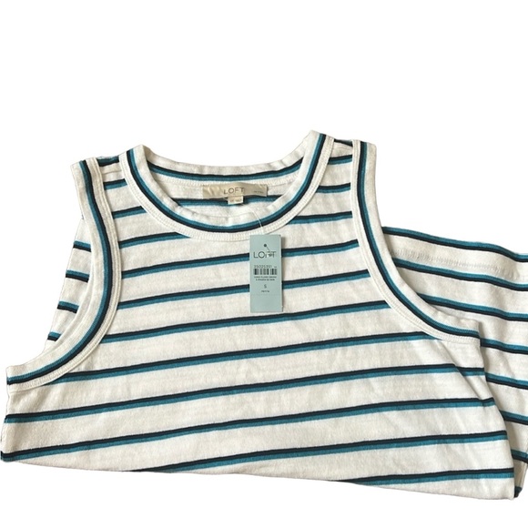 5 for $20 SALE! NWT Loft striped cotton Tank SP - Picture 1 of 2